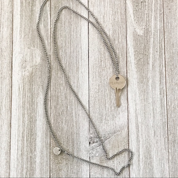 Silver Fearless Giving Keys Necklace - Picture 2 of 5